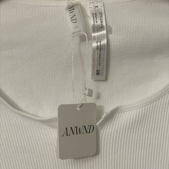 Women's Long Sleeves Crop Top Low Front Stretchy Size Small - Picture 4 of 5